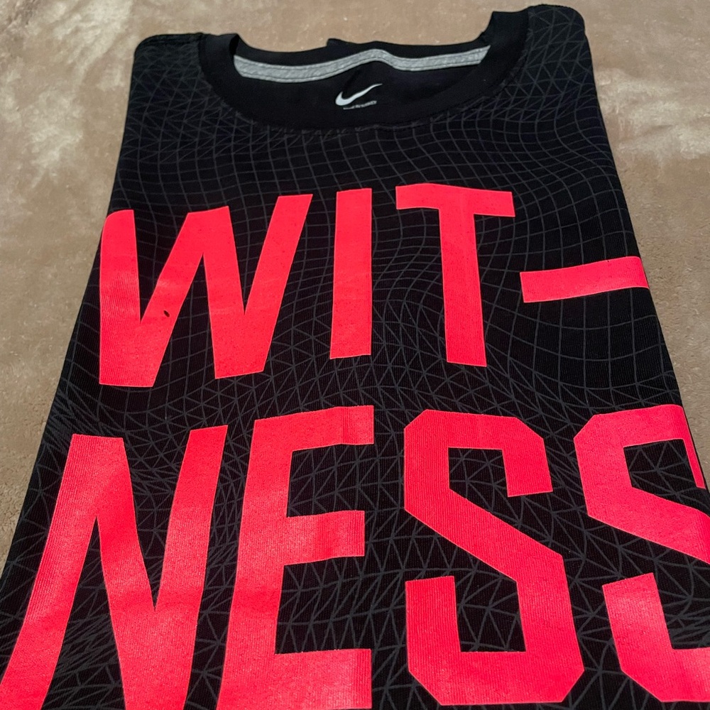 Nike Black Grid Pattern T-Shirt